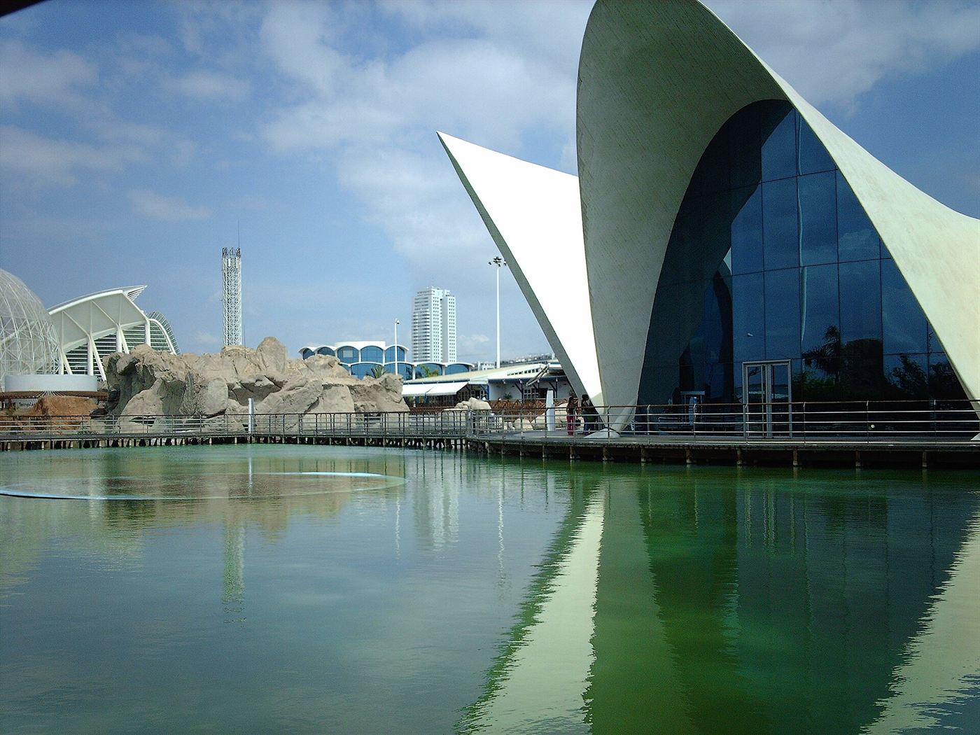 Oceanogràfic Valencia: aquarium onder de bogen van Félix Candela